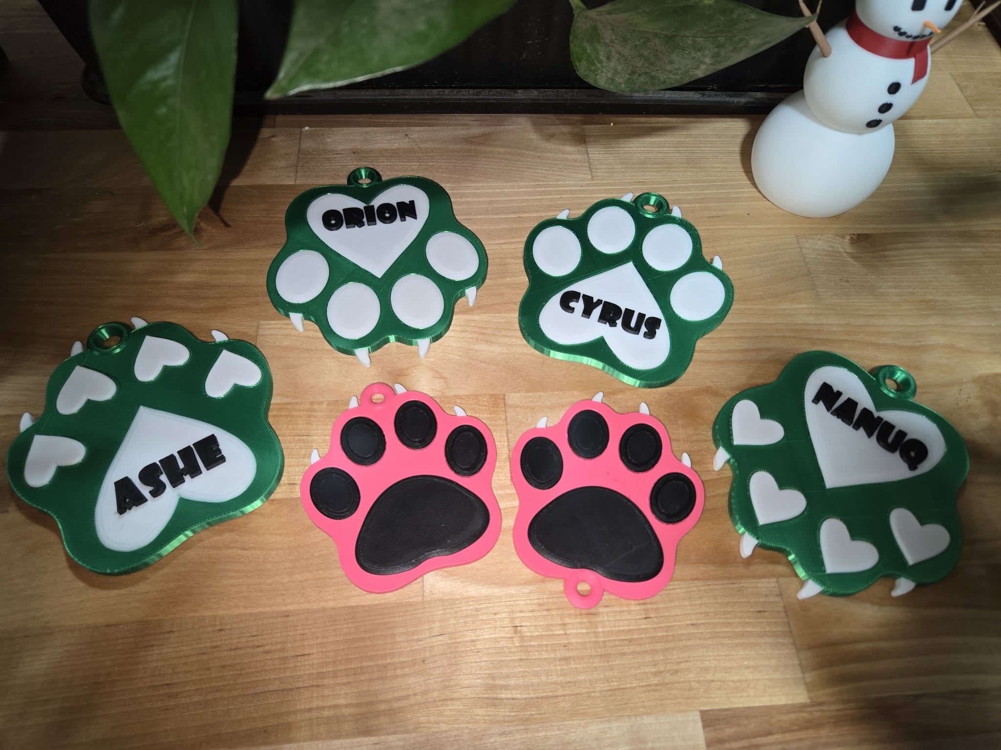 Paw Ornaments